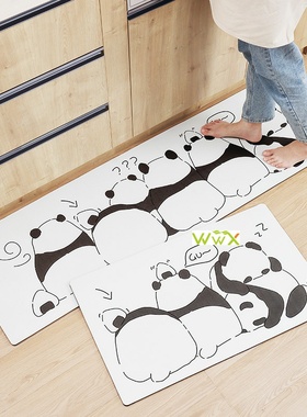 Kitchen Carpet Waterproof Oilproof Cartoon Kitchen Floor Mat