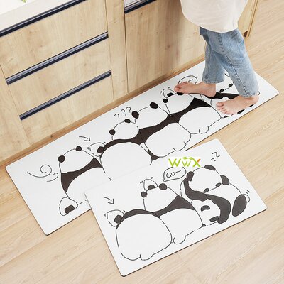 Kitchen Carpet Waterproof Oilproof Cartoon Kitchen Floor Mat