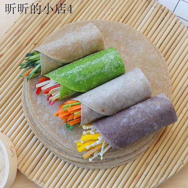 荞麦卷饼全麦饼皮无糖精0低脂肪春饼面皮乔麦杂粮五谷杂粮纯薄饼