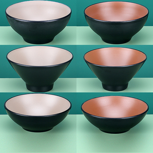 密胺面碗餐厅早餐店仿瓷复古商用面馆专用大碗盘子调料碗饭碗餐具