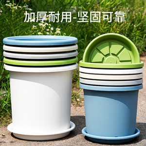 加厚四季控根盆青山树脂塑料不烂根透气漏水绿萝兰花彩色加仑花盆
