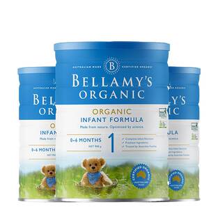 澳洲Bellamy贝拉米婴儿奶粉1段 6个月800克 新版 27年
