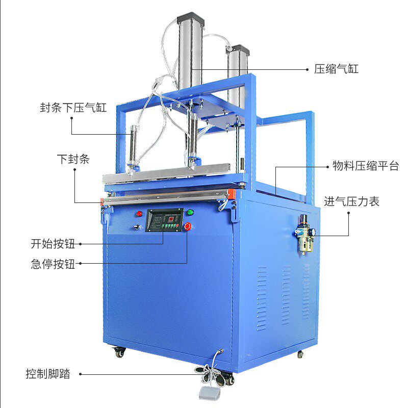 琛和羽绒服棉被压缩包装机乳胶枕头抱枕自动压缩打包机防护服密封