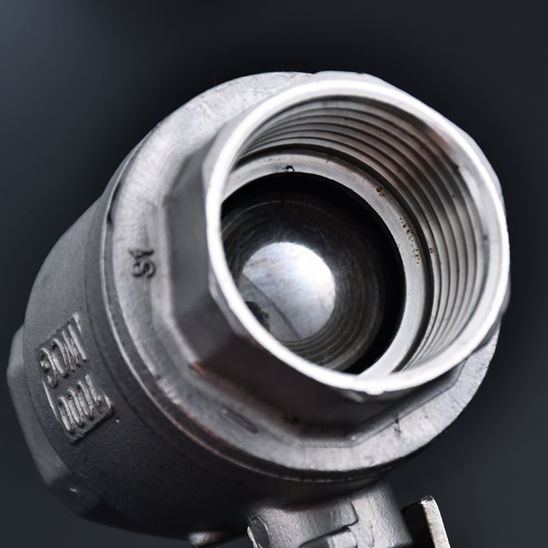 304/316L不锈钢球阀两片式内螺纹耐高温高压蒸汽锅炉阀门4分6分15