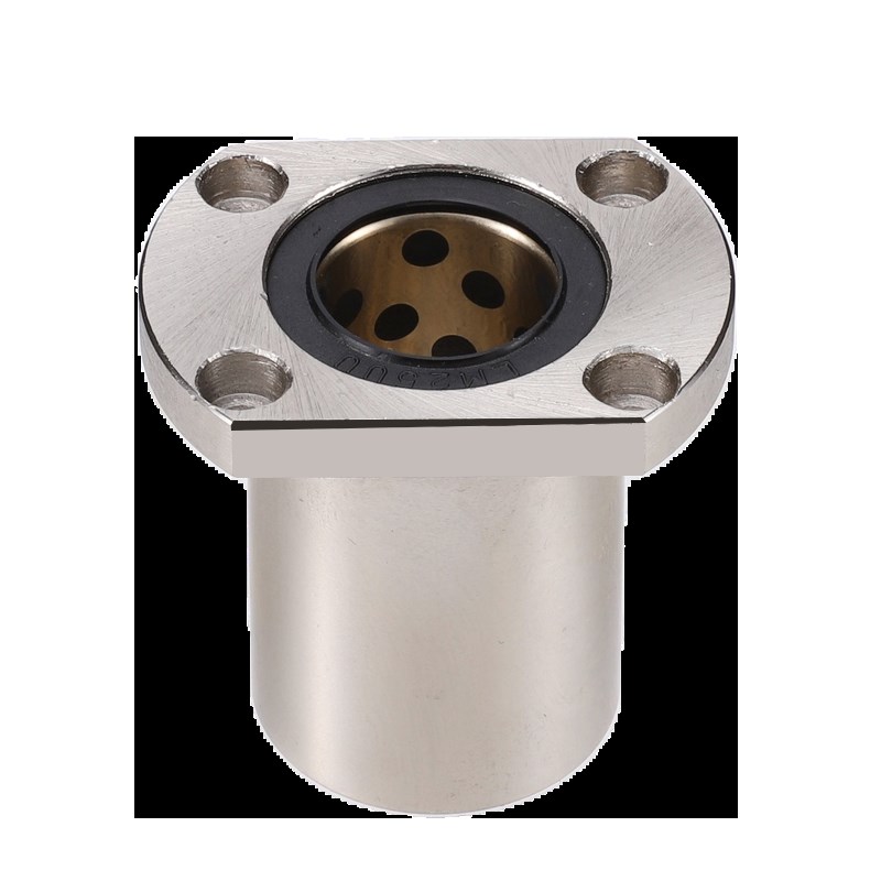 H法兰石墨铜套/外钢+内铜无油衬套/切边法兰固定座组件LMH6~80UU