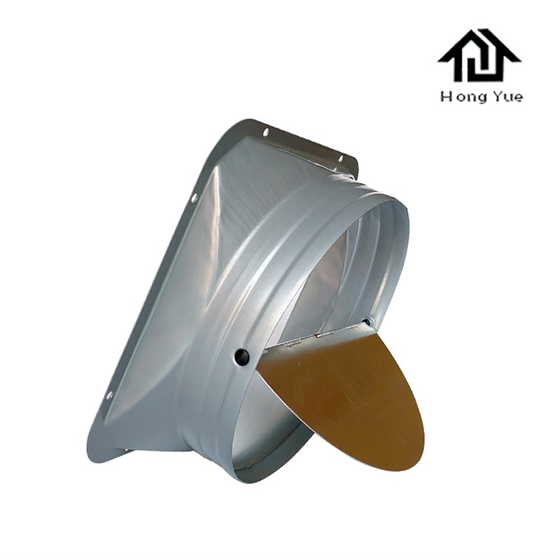 新法兰 金属新风系统圆形风管道止回阀止逆阀 风机油烟机管道接口