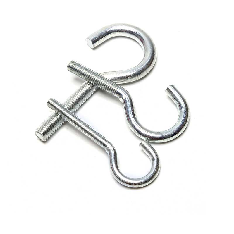 开口型羊眼螺丝活节吊环螺丝加长钩形吊钩带圆圈螺杆螺栓