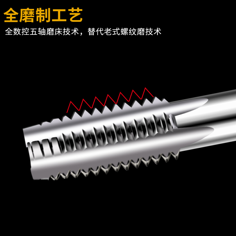 ST钢丝螺套专用牙套丝锥攻丝钻头含钴丝攻螺纹护套螺旋丝锥M2-M24