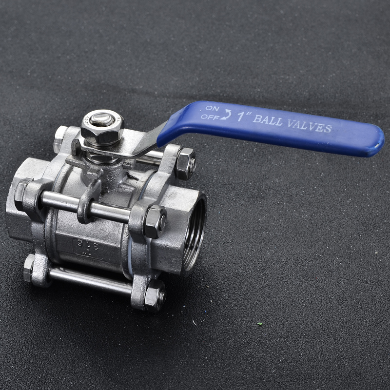 316/316L不锈钢三片式球阀内螺纹丝扣3PC阀门4分6分1寸DN15 20