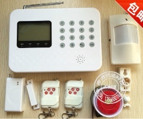 手机卡双网GgSM无线红外防盗报警器主机家商用智能语音报警系统