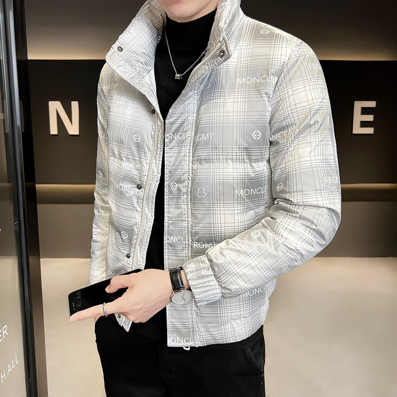 B255-5504-P165男士店主风羽绒服潮流百搭外套立领个性男图片