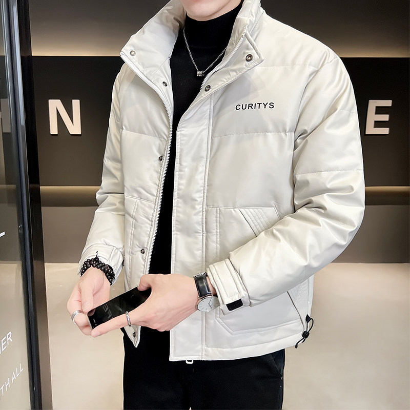 B255-5505-P1852022冬季新款男士简约百搭立领店主风皮羽绒服男,男装羽绒服,电商B255