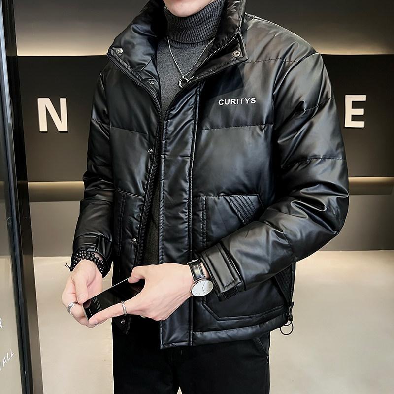 B255-5505-P1852022冬季新款男士简约百搭立领店主风皮羽绒服男,男装羽绒服,电商B255