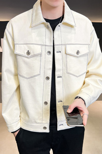 B255 6801-M-4XL-P135店主风2023新款简约百搭夹克男高品质图片