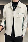 B25522081P1552022秋季新款拼接简约百搭单面呢呢大衣高品质男，男装毛呢大衣，电商B255