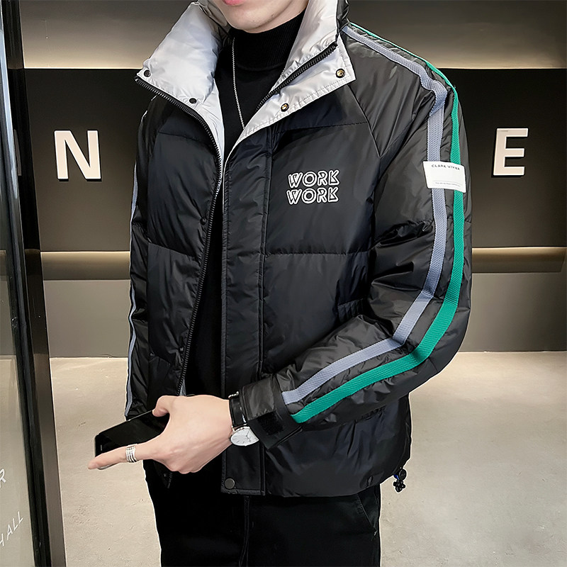 B255-8851-P1752022冬季新立领简约百搭帅气高品质羽绒服外套男,男装羽绒服,电商B255