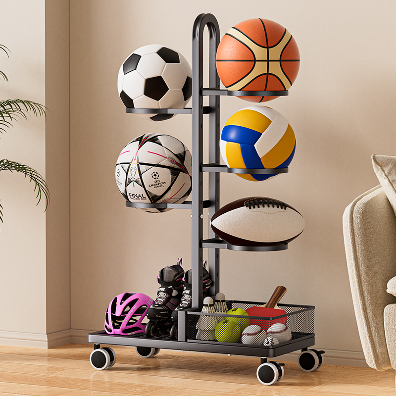 篮球收纳架家用玩具落地置物架