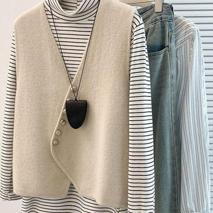 *点击率女装2026新款时尚织衫马甲春秋高级感气质外套韩版洋气a78