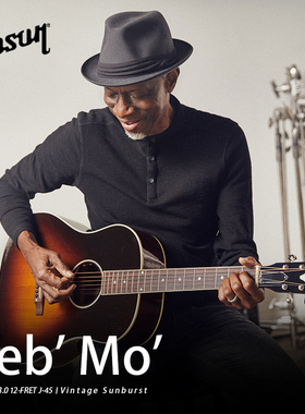 Gibson吉普森美产Keb' Mo' 3.0 12-Fret J-45全单电箱民谣木吉他