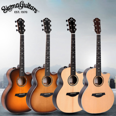 Sigma西格玛GACE/GBCE/GECE/GWCE电GZCE箱-3+民谣GTCE-2吉他GMCE1