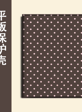 适用ipadpro保护壳air7/4简约波点mini6个性创意2021苹果11寸第10代2023版12.9三折式3带笔槽5防摔平板套小众