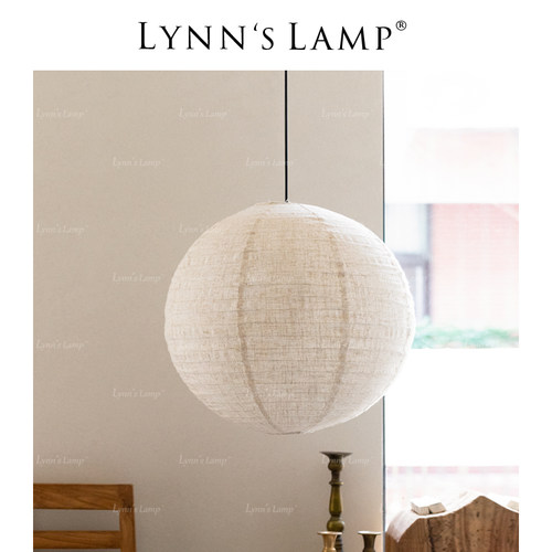 立意卧室书房侘寂风布艺吊灯