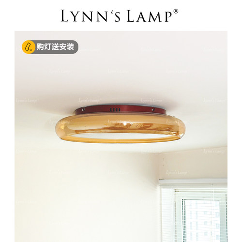 Lynn's立意中古奶油吸顶灯