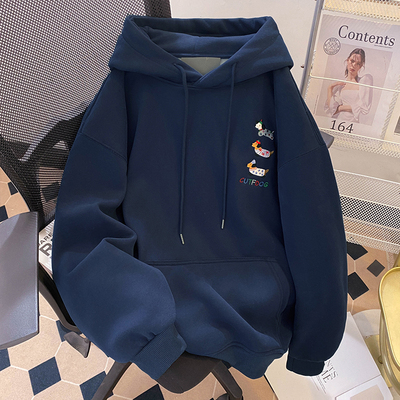 【优质面料】宽松大码刺绣上衣女