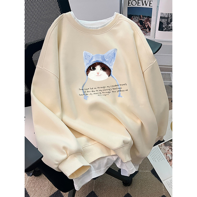 【小红书推荐】宽松显瘦圆领卫衣