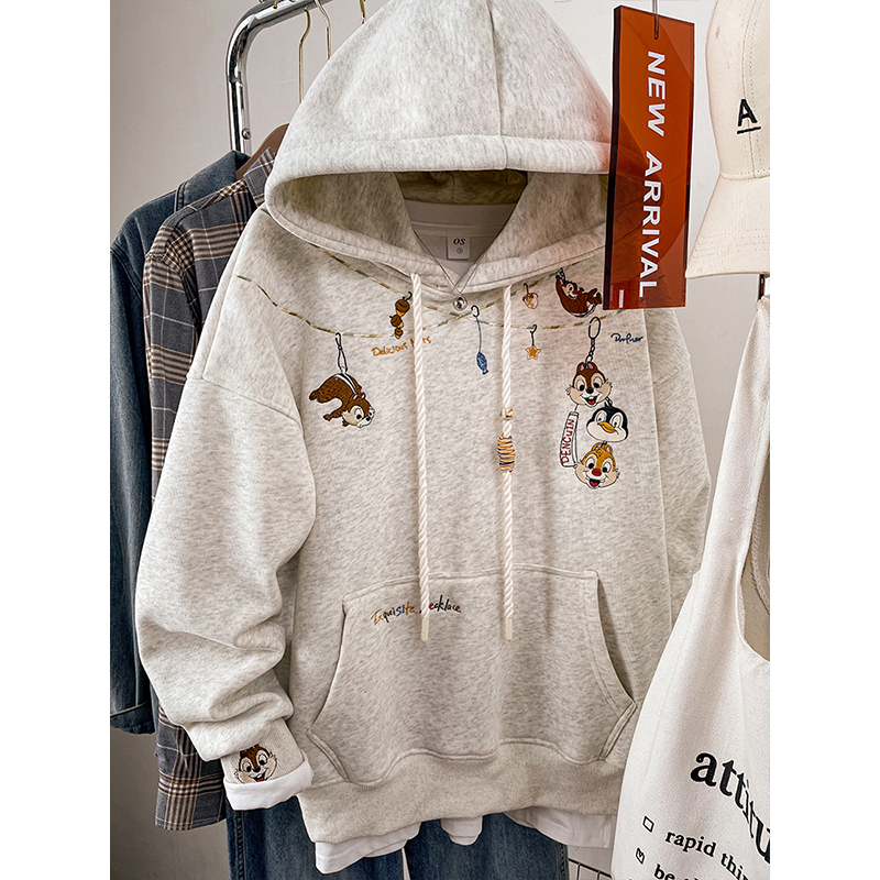 【优质面料】大码胖mm连帽女上衣