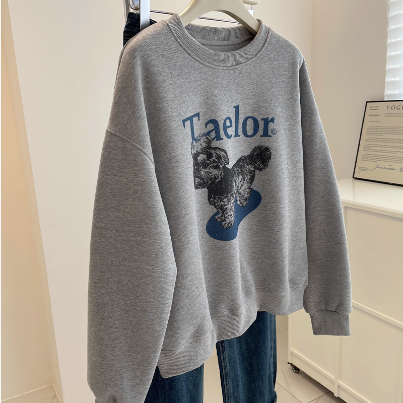 美式复古圆领套头卫衣女200斤胖mm宽松百搭减龄秋冬2025新款上衣,女装/女士精品,卫衣/绒衫,淘宝优惠券,粉丝福利购,淘宝优惠卷