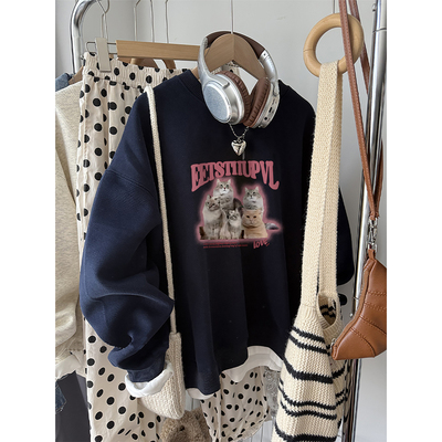 【小红书推荐】宽松显瘦圆领卫衣