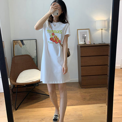 长裙时尚连衣裙女中长款上衣服