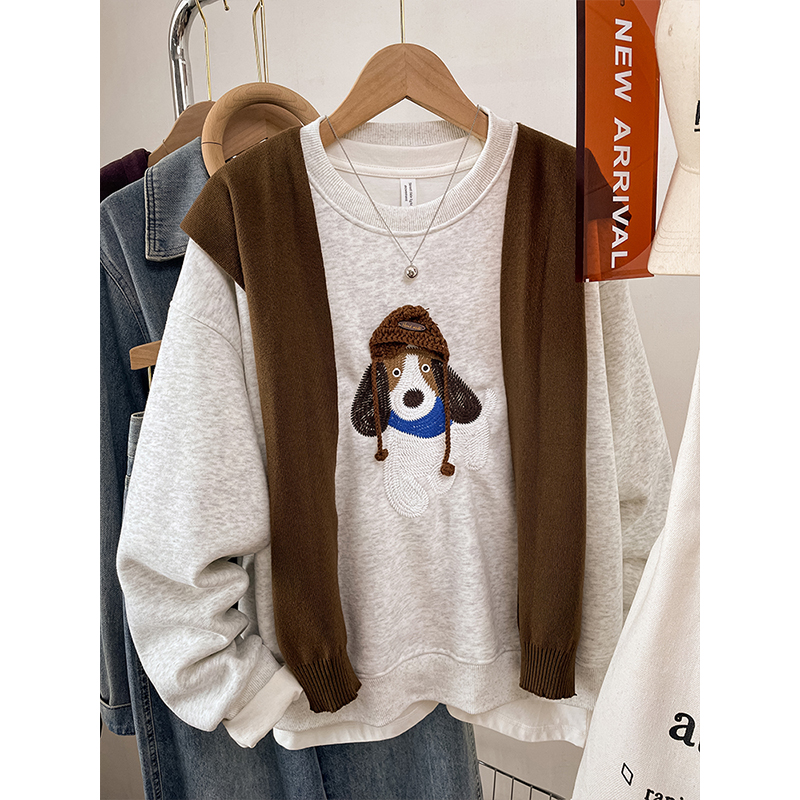 【优质刺绣】宽松胖mm大码上衣女