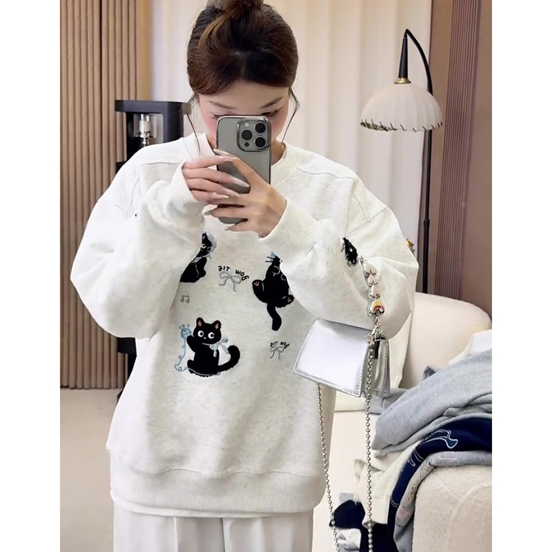 【小红书推荐】胖mm大码圆领卫衣