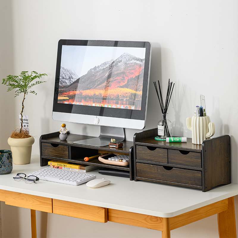 简约大气电脑增高架多功能收纳