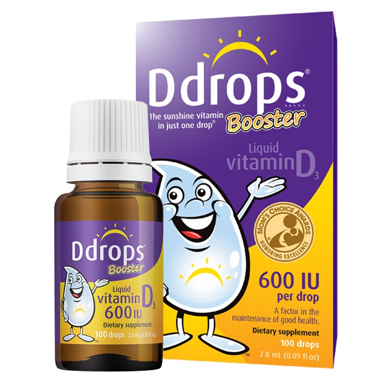 Ddrops滴卓思d3滴剂婴幼儿维D一岁以上儿童宝宝维生素d3婴儿vd3