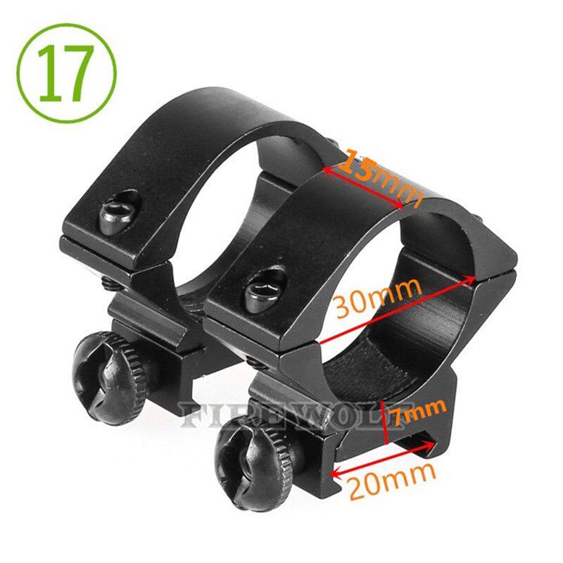 瞄夹具20mm导轨夹40/35/30mm管径超低管夹倍镜支架激光手电夹瞄具