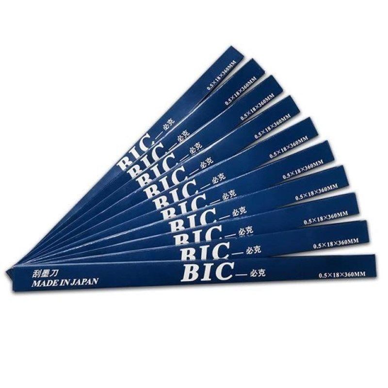 进口蓝盒BIC必克刀片移印刀移印机刮墨刀片移印油盘钢板刀架油盘