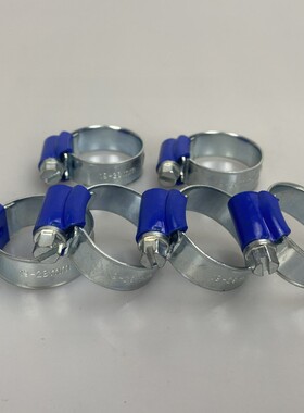 ABA型蓝带喉箍 非不锈钢喉箍水管夹卡箍喉扎 蓝带碳钢喉箍全规格