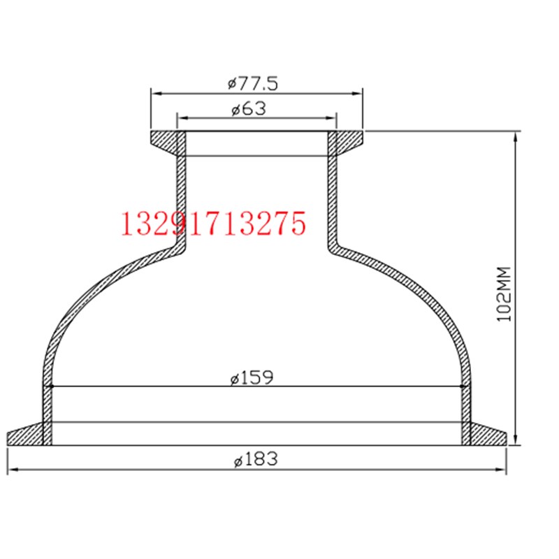不锈钢快装大小头卡盘转换接头30B4卫生级变径卡盘接头封头式镜面