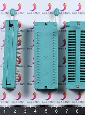 绿色40Pf锁紧座 40P活座  单片机底座 (宽体)