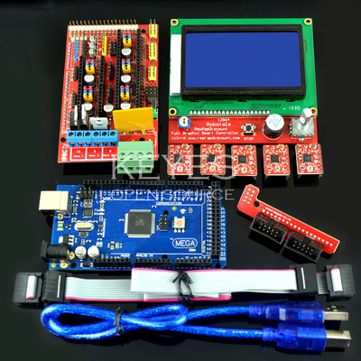 3D打印机套件3DLCD12864屏+RAMPS 1.4+4988驱动带散热+2560R3主控