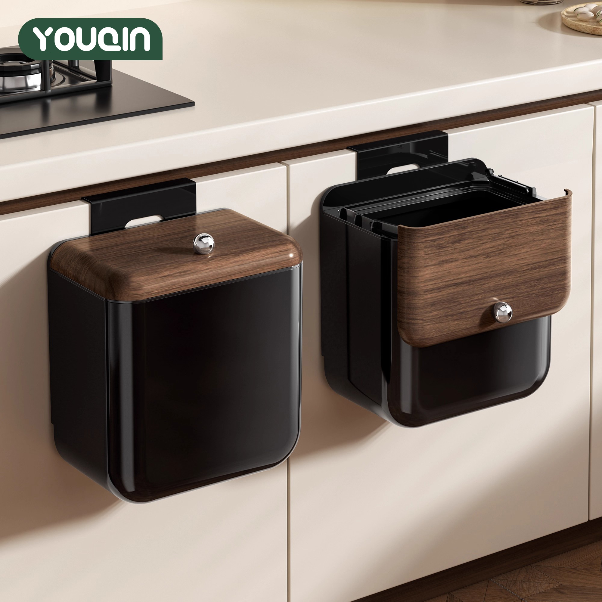 【挂式免弯腰】中古风壁挂垃圾桶