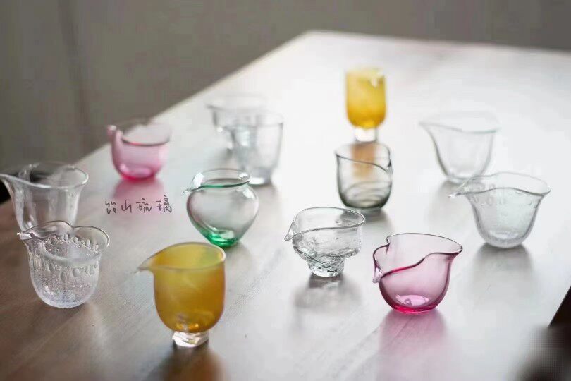 饴山琉璃|手作公道杯  茶海分茶器琉璃茶具设计创意公杯图片