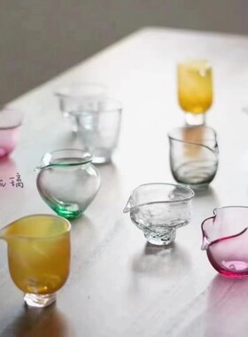 饴山琉璃|手作公道杯  茶海分茶器琉璃茶具设计创意公杯