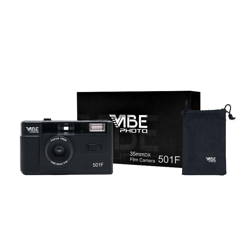 全新德国VIBE 501F相机非一次性复古胶片相机135胶卷傻瓜带闪光灯
