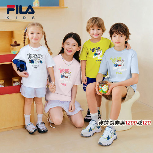 FILA联名儿童短袖T恤