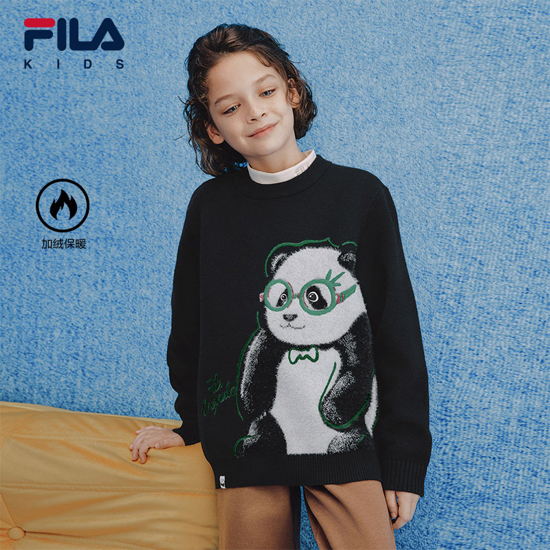 FILA斐乐儿童童装毛衫2025年冬季新款男童中大童休闲宽松套头毛衣,童装/婴儿装/亲子装,毛衣/针织衫,淘宝优惠券,粉丝福利购,淘宝优惠卷