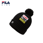 FILA斐乐儿童配件毛线帽2025年冬季 新款 男女大童保暖户外针织帽